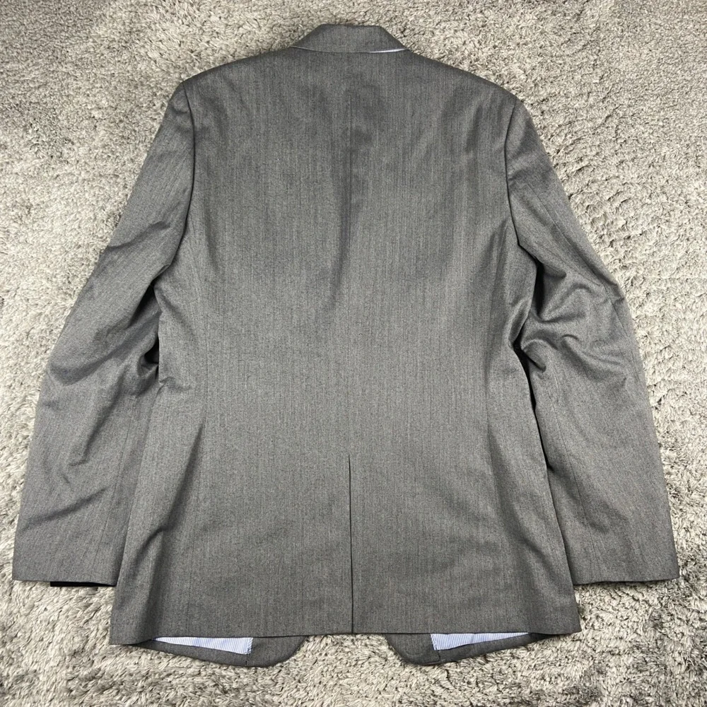 Banana Republic Blazer Mens 40R Grey Tailored Fit Herringbone Suit Jacket New